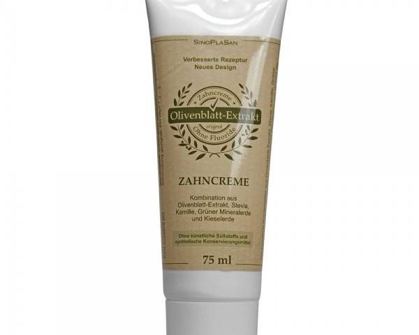 Sinoplasan Fluoridmentes fogkrém olívalevél kivonattal - 75 ml